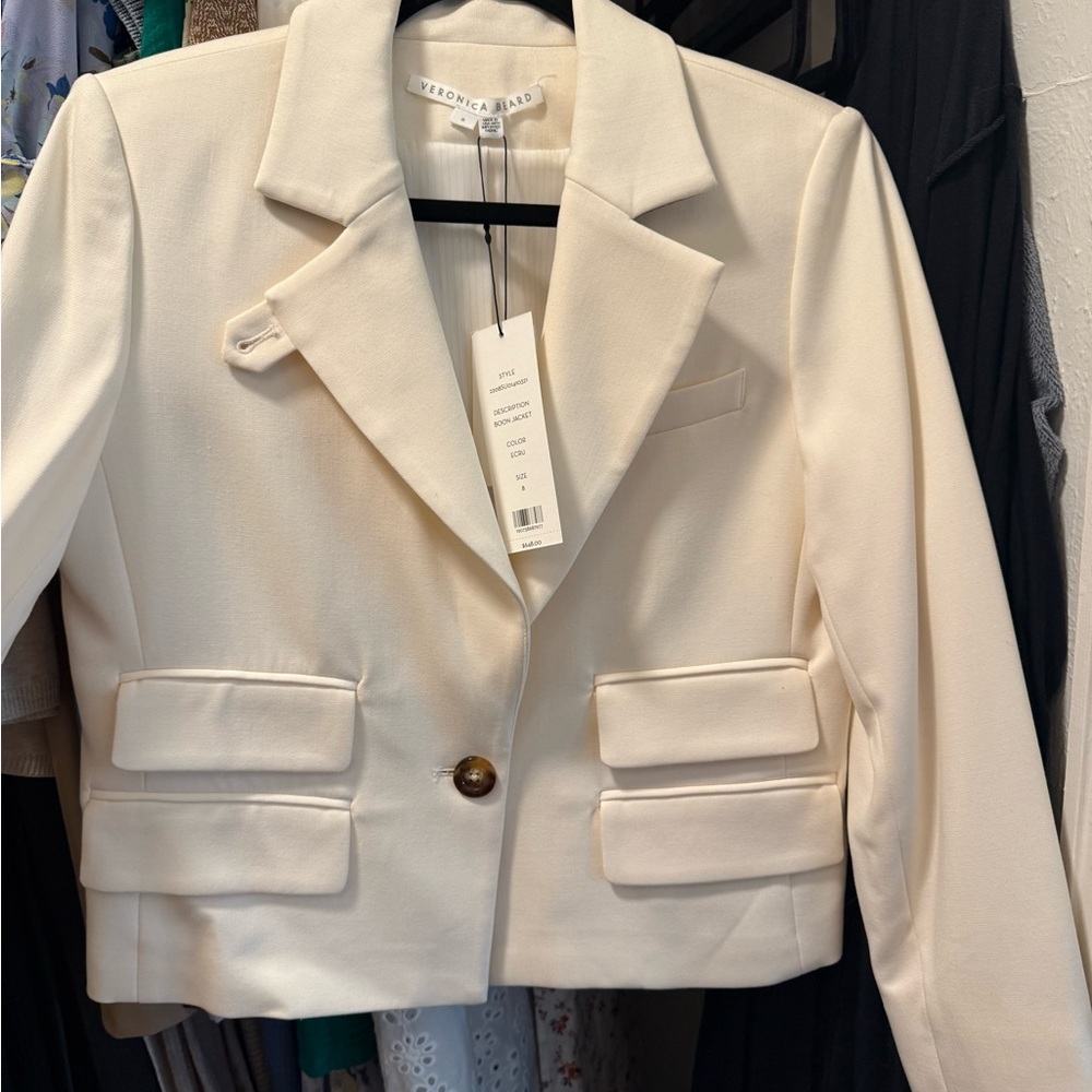 Veronica Beard Cream Blazer